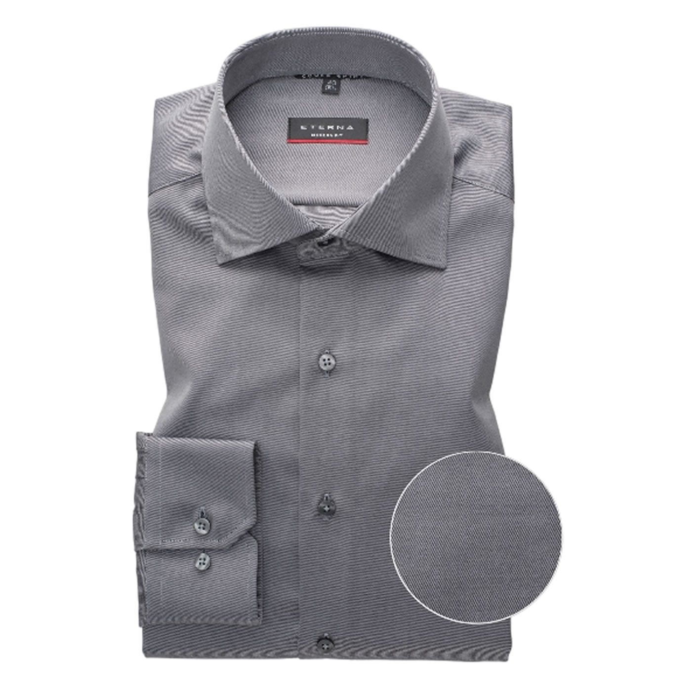 ETERNA 8817 shirt stone grey long sleeve